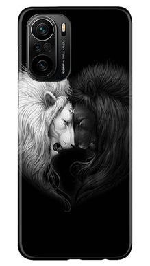 Dark White Lion Mobile Back Case for Mi 11X Pro 5G  (Design - 140)