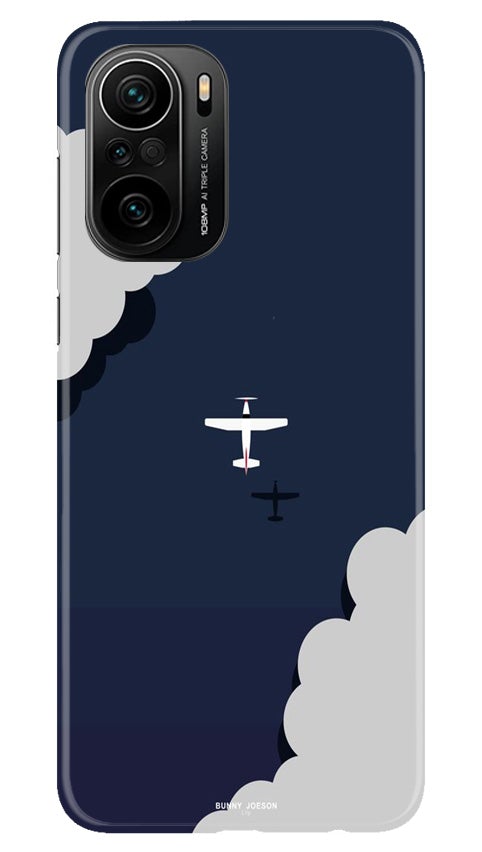 Clouds Plane Case for Mi 11X Pro 5G (Design - 196)