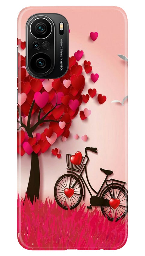 Red Heart Cycle Case for Mi 11X Pro 5G (Design No. 222)