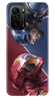 Ironman Captain America Mobile Back Case for Mi 11X Pro 5G (Design - 245)