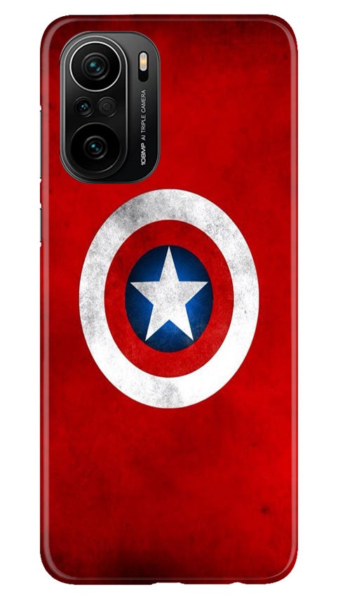 Captain America Case for Mi 11X Pro 5G (Design No. 249)