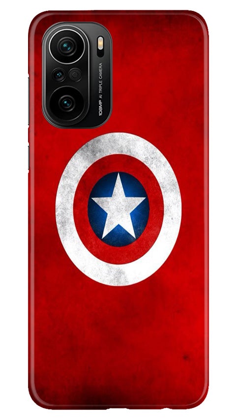 Captain America Case for Mi 11X Pro 5G (Design No. 249)
