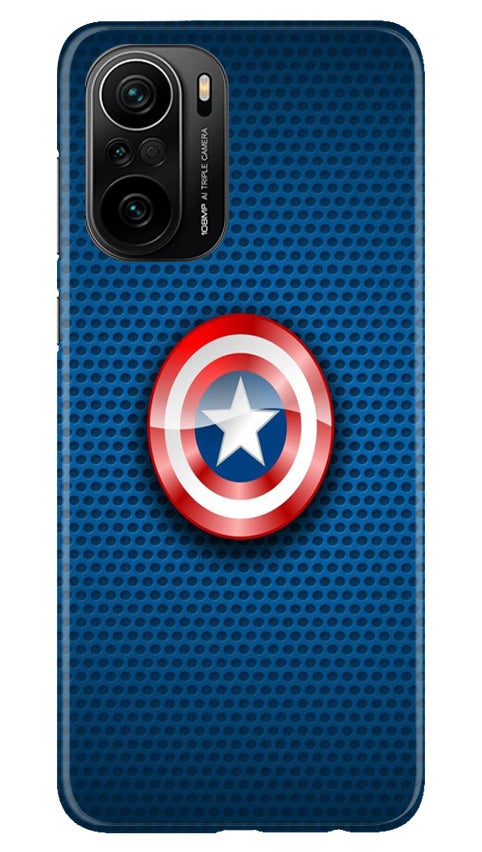 Captain America Shield Case for Mi 11X Pro 5G (Design No. 253)