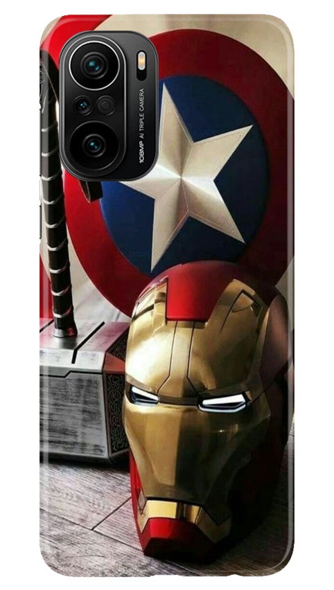 Ironman Captain America Case for Mi 11X Pro 5G (Design No. 254)