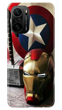 Ironman Captain America Mobile Back Case for Mi 11X Pro 5G (Design - 254)