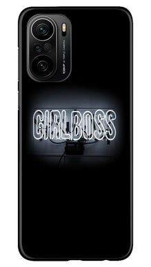 Girl Boss Black Mobile Back Case for Mi 11X Pro 5G (Design - 268)