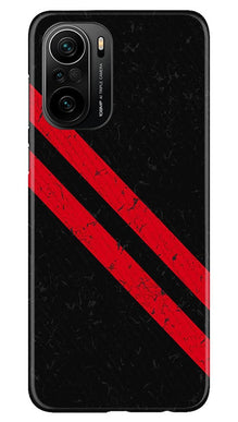 Black Red Pattern Mobile Back Case for Mi 11X Pro 5G (Design - 373)