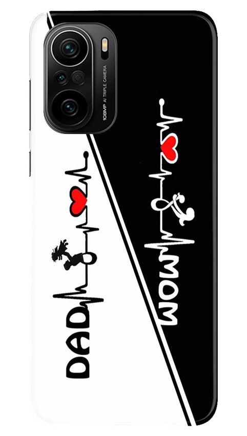 Love Mom Dad Mobile Back Case for Mi 11X Pro 5G (Design - 385)