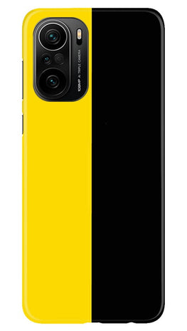 Black Yellow Pattern Mobile Back Case for Mi 11X Pro 5G (Design - 397)