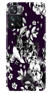 white flowers Mobile Back Case for Xiaomi Mi 11i 5G (Design - 7)