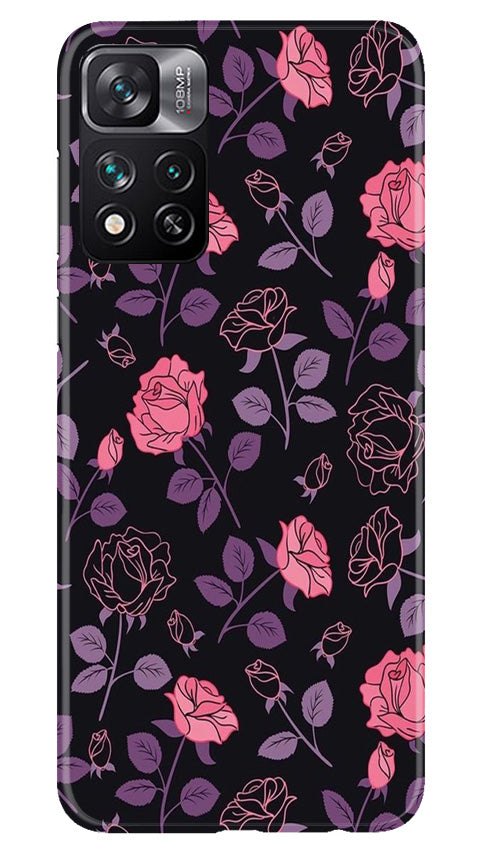 Rose Black Background Case for Xiaomi Mi 11i 5G