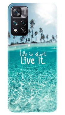 Life is short live it Mobile Back Case for Xiaomi Mi 11i 5G (Design - 45)