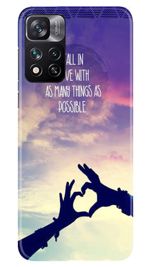 Fall in love Mobile Back Case for Xiaomi Mi 11i 5G (Design - 50)