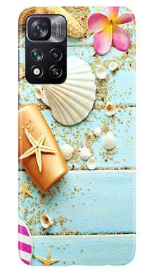 Sea Shells Mobile Back Case for Xiaomi Mi 11i 5G (Design - 63)