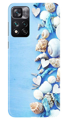 Sea Shells2 Mobile Back Case for Xiaomi Mi 11i 5G (Design - 64)