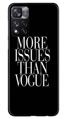 More Issues than Vague Mobile Back Case for Xiaomi Mi 11i 5G (Design - 74)