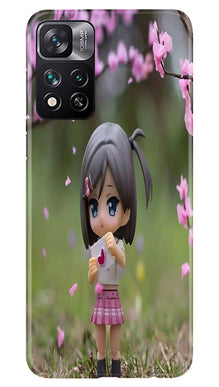Cute Girl Mobile Back Case for Xiaomi Mi 11i 5G (Design - 92)