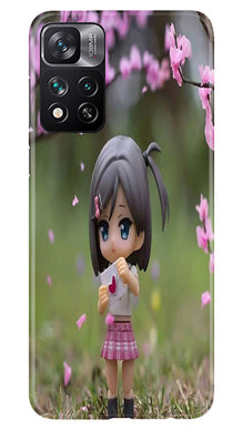 Cute Girl Mobile Back Case for Xiaomi Mi 11i 5G (Design - 92)