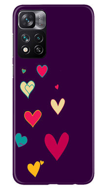 Purple Background Mobile Back Case for Xiaomi Mi 11i 5G  (Design - 107)