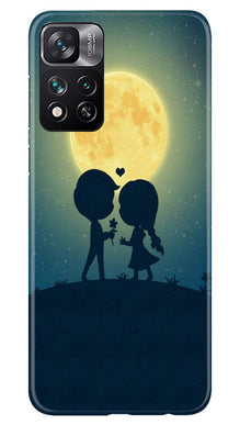 Love Couple Mobile Back Case for Xiaomi Mi 11i 5G  (Design - 109)