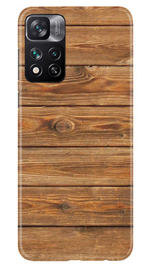 Wooden Look Mobile Back Case for Xiaomi Mi 11i 5G  (Design - 113)