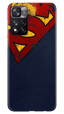 Superman Superhero Mobile Back Case for Xiaomi Mi 11i 5G  (Design - 125)