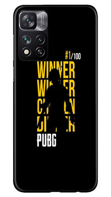 Pubg Winner Winner Mobile Back Case for Xiaomi Mi 11i 5G  (Design - 146)