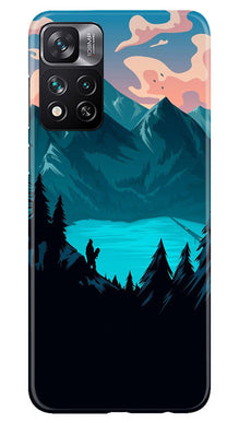 Mountains Mobile Back Case for Xiaomi Mi 11i 5G (Design - 155)