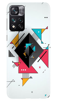 Diffrent Four Color Pattern Mobile Back Case for Xiaomi Mi 11i 5G (Design - 244)