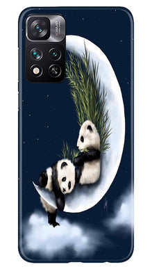 Panda Bear Mobile Back Case for Xiaomi Mi 11i 5G (Design - 279)