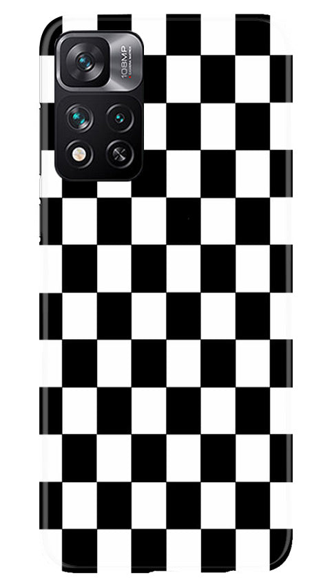 Black White Boxes Mobile Back Case for Xiaomi Mi 11i 5G (Design - 331)