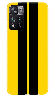 Black Yellow Pattern Mobile Back Case for Xiaomi Mi 11i 5G (Design - 336)