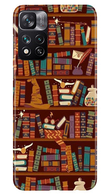 Book Shelf Mobile Back Case for Xiaomi Mi 11i 5G (Design - 348)