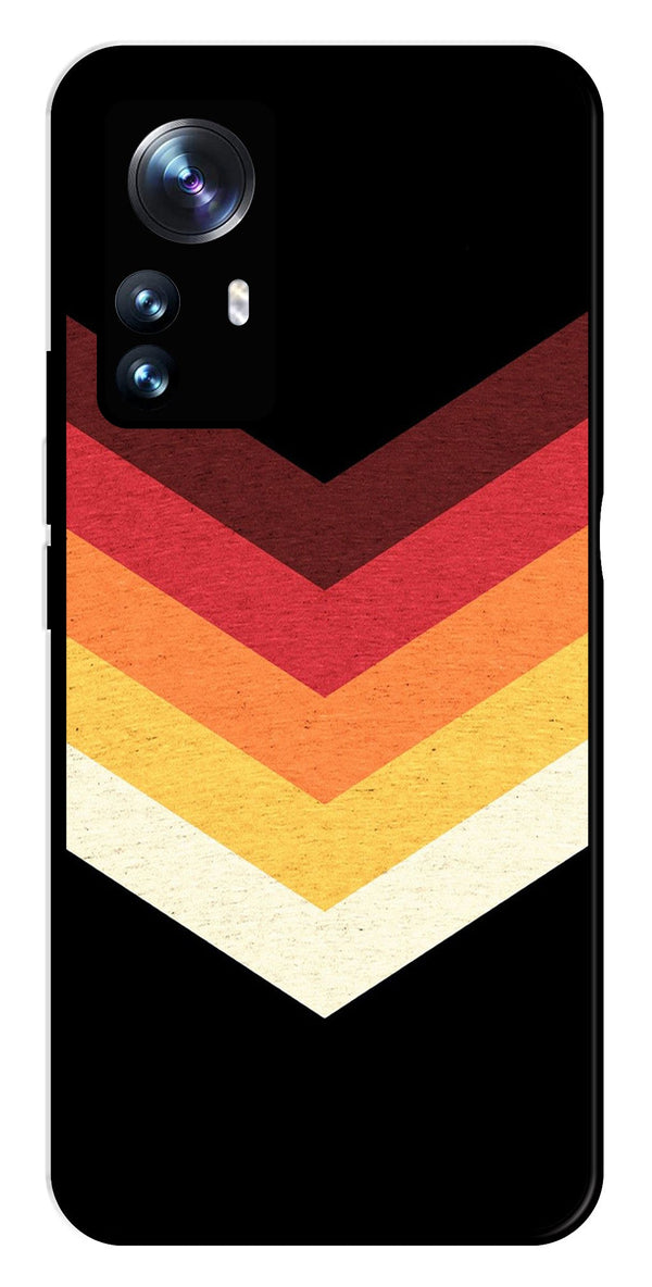 MultiColor Arrow Metal Mobile Case for Xiaomi 12 Pro 5G   (Design No -04)