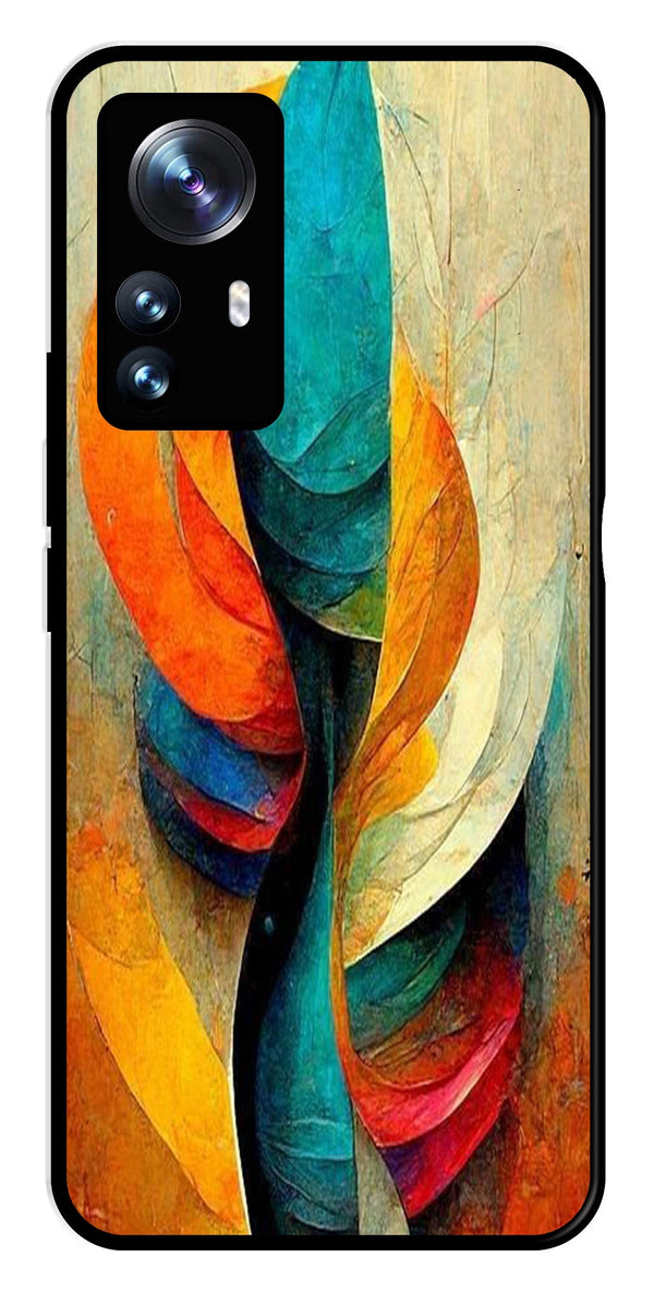 Modern Art Metal Mobile Case for Xiaomi 12 Pro 5G   (Design No -11)