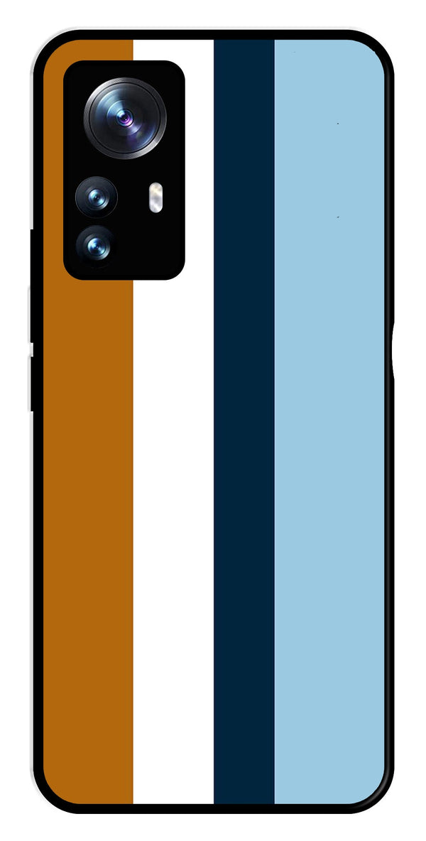 MultiColor Pattern Metal Mobile Case for Xiaomi 12 Pro 5G   (Design No -17)