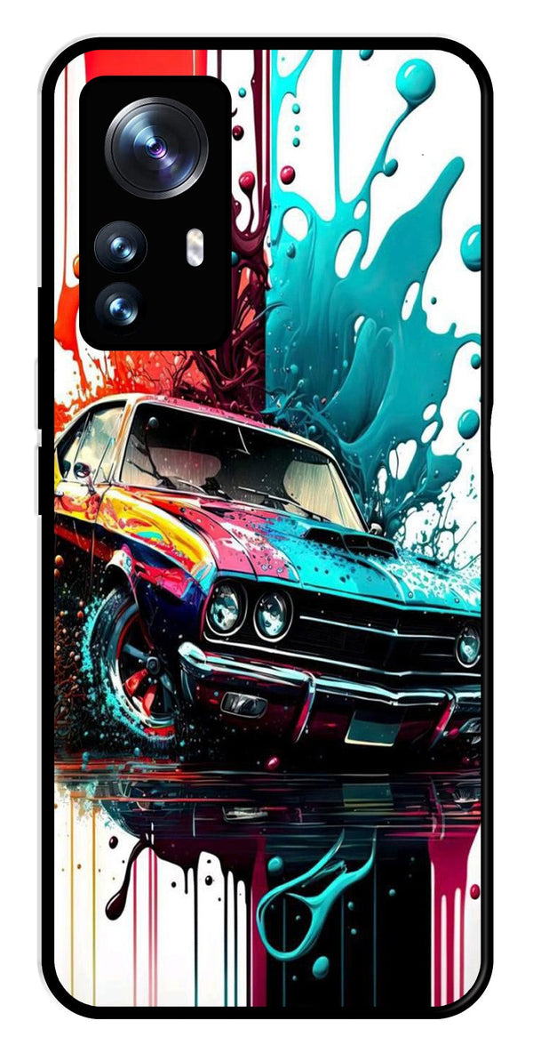 Vintage Car Metal Mobile Case for Xiaomi 12 Pro 5G   (Design No -29)