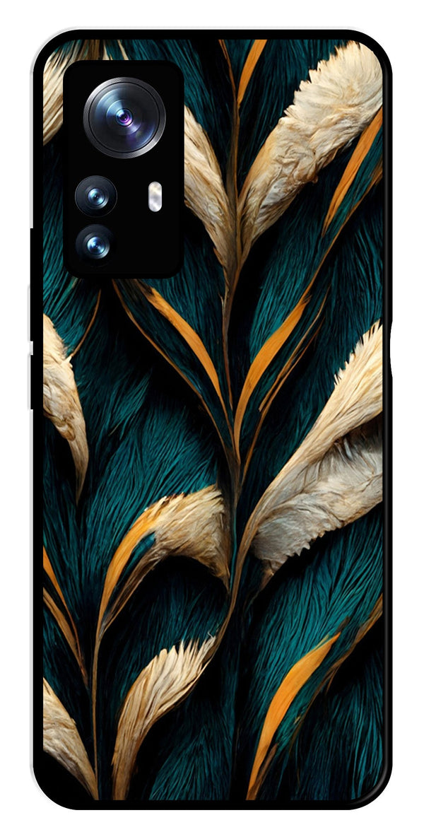 Feathers Metal Mobile Case for Xiaomi 12 Pro 5G   (Design No -30)