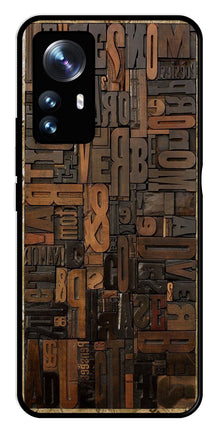 Alphabets Metal Mobile Case for Xiaomi 12 Pro 5G