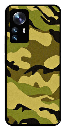 Army Pattern Metal Mobile Case for Xiaomi 12 Pro 5G