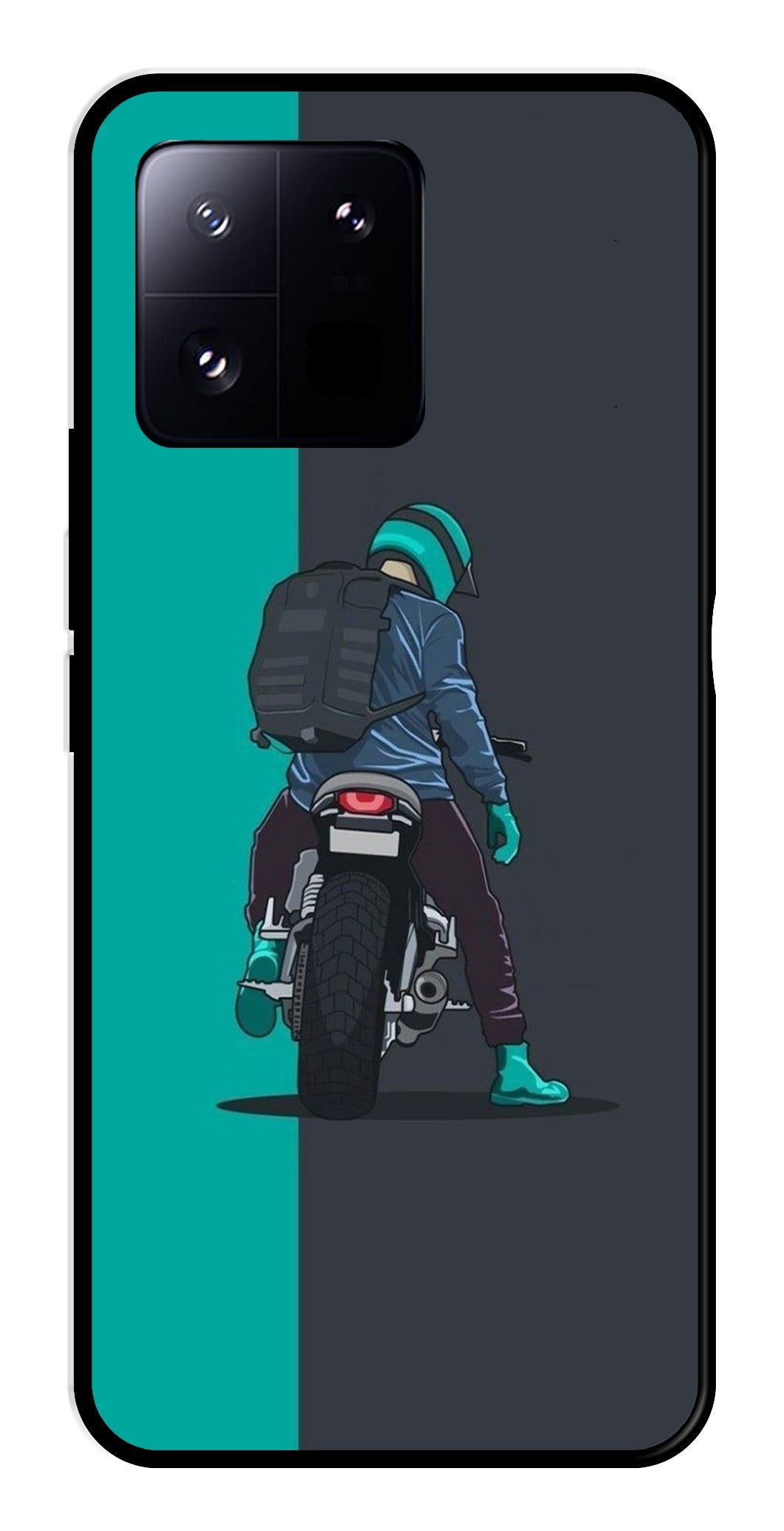 Bike Lover Metal Mobile Case for Xiaomi 13 Pro 5G   (Design No -05)