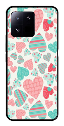 Hearts Pattern Metal Mobile Case for Xiaomi 13 Pro 5G