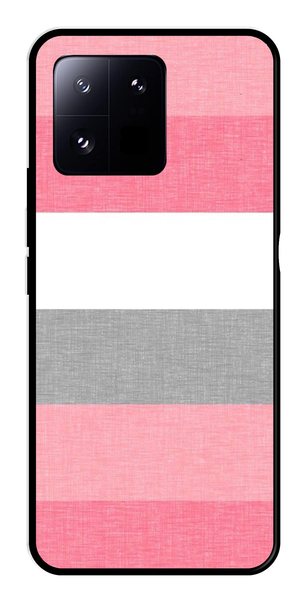 Pink Pattern Metal Mobile Case for Xiaomi 13 Pro 5G   (Design No -23)