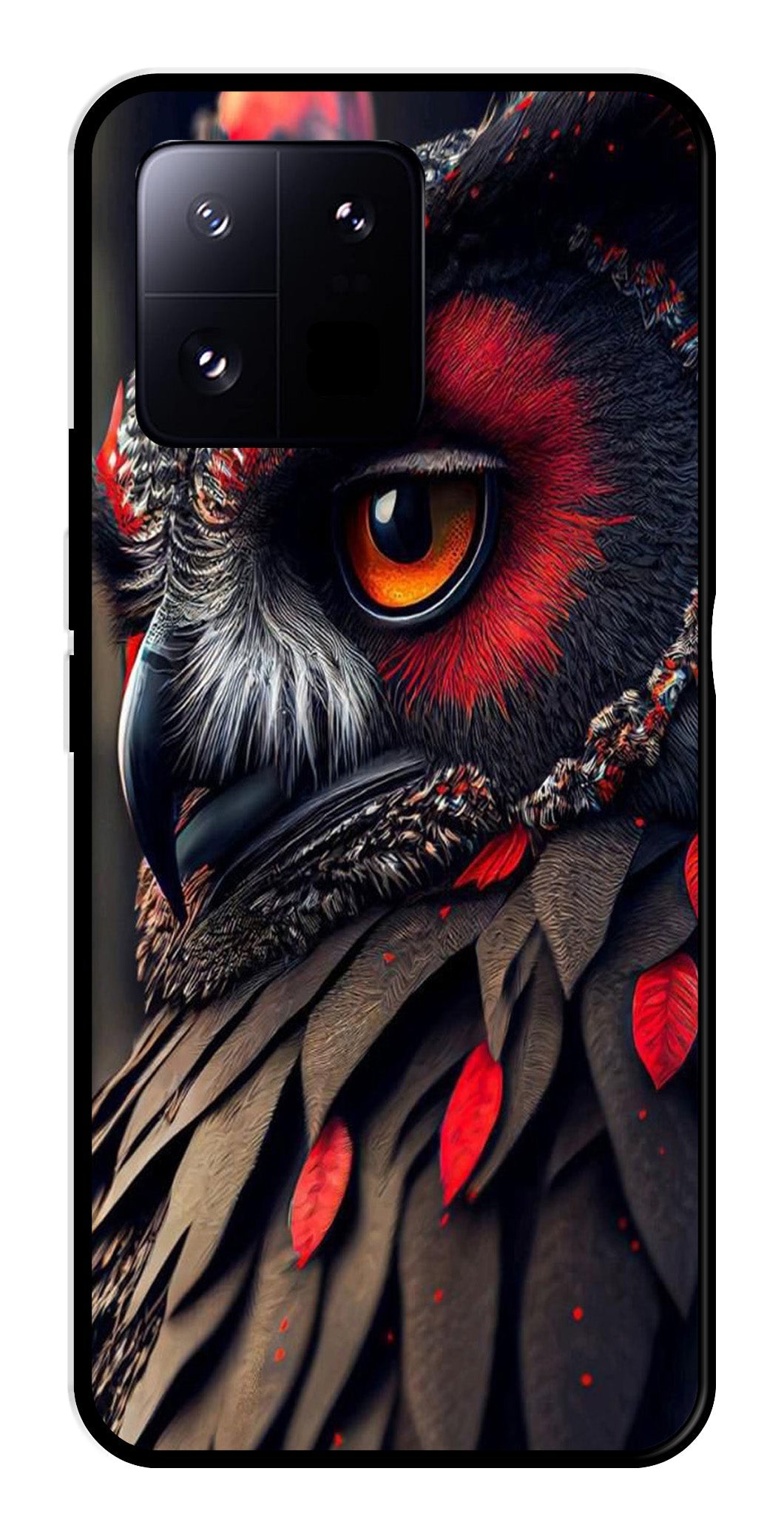 Owl Design Metal Mobile Case for Xiaomi 13 Pro 5G   (Design No -26)