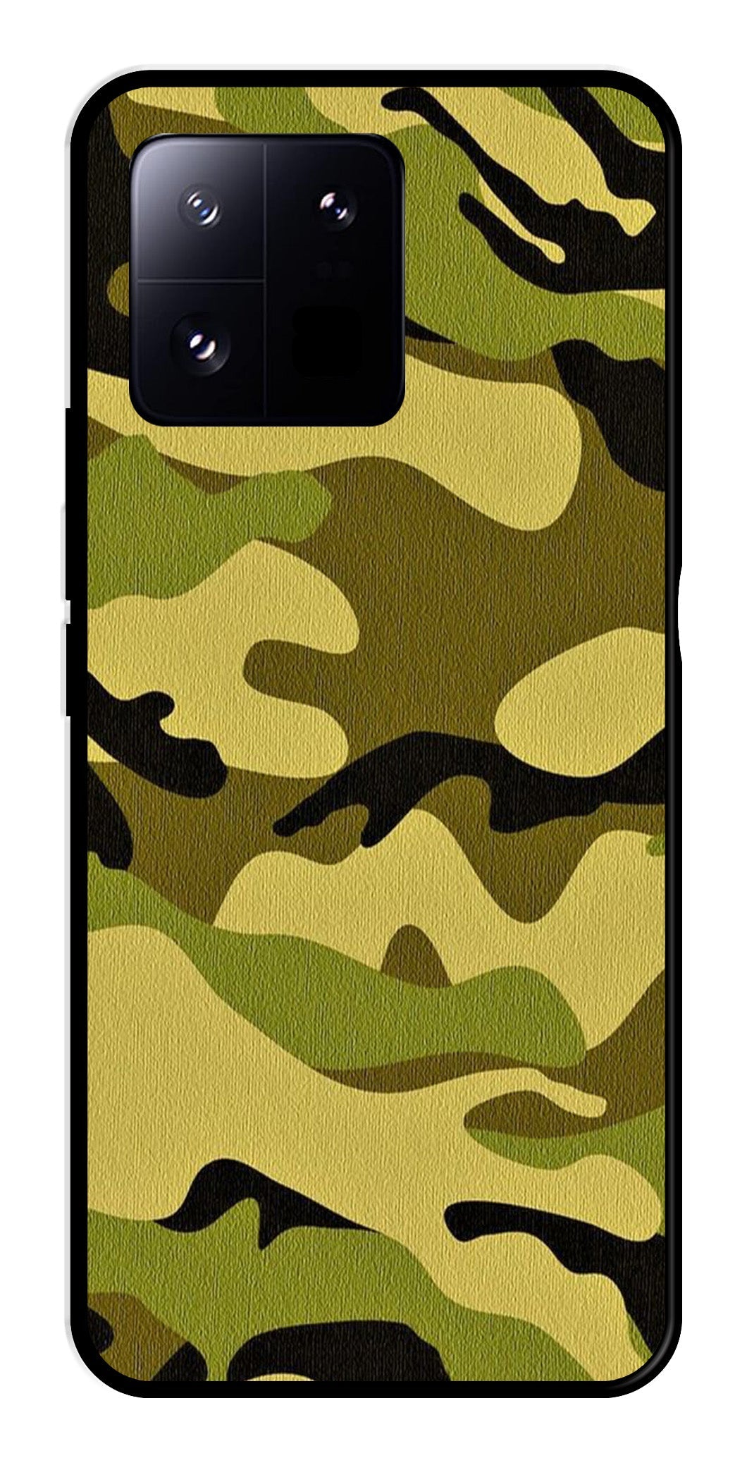 Army Pattern Metal Mobile Case for Xiaomi 13 Pro 5G   (Design No -35)