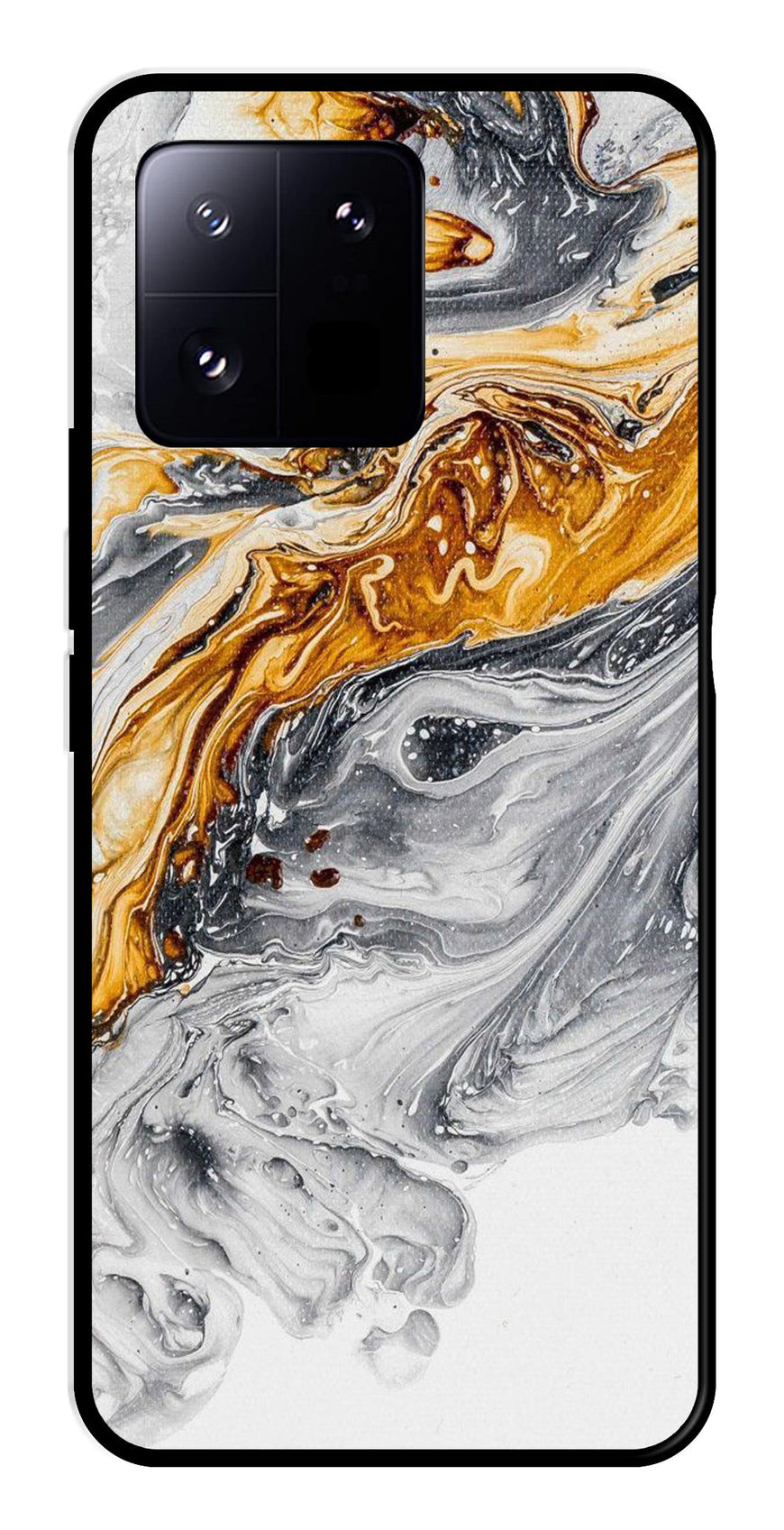 Marble Pattern Metal Mobile Case for Xiaomi 13 Pro 5G   (Design No -36)