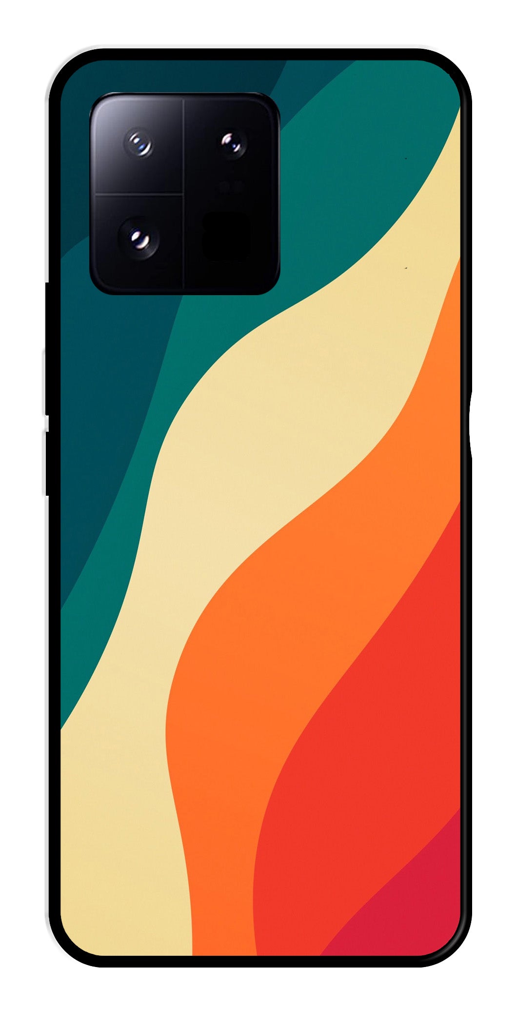 Muted Rainbow Metal Mobile Case for Xiaomi 13 Pro 5G   (Design No -39)