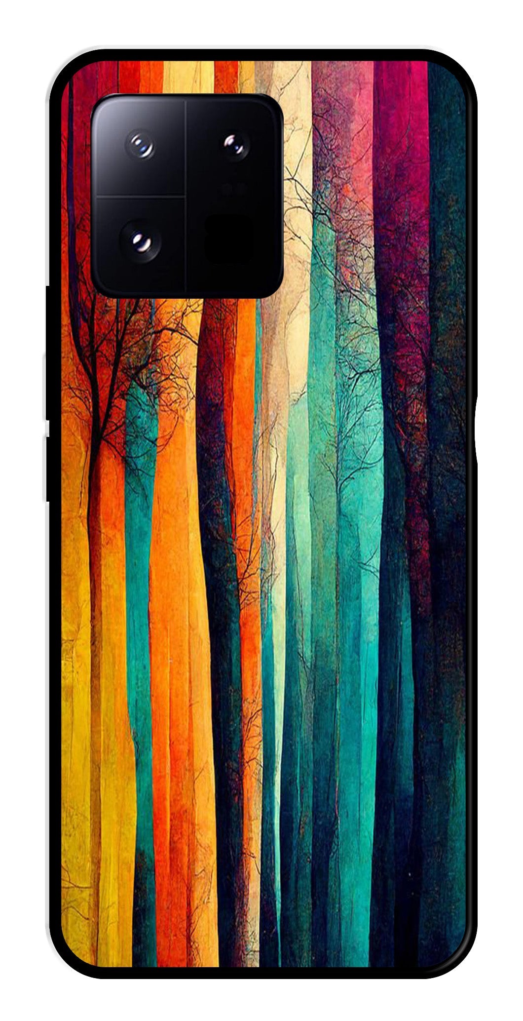 Modern Art Colorful Metal Mobile Case for Xiaomi 13 Pro 5G   (Design No -47)