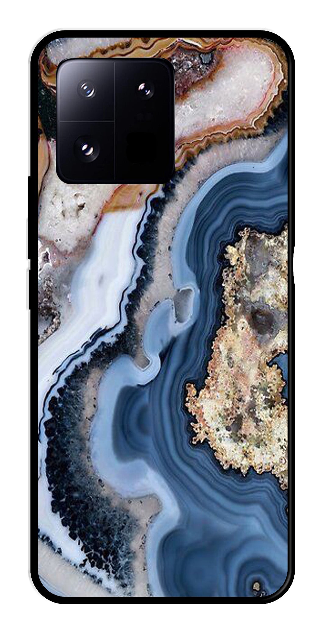 Marble Design Metal Mobile Case for Xiaomi 13 Pro 5G   (Design No -53)