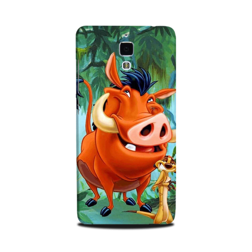 Timon and Pumbaa Mobile Back Case for Mi 4  (Design - 305)